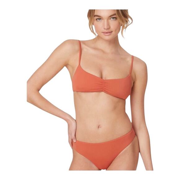 Andie NWT The Symi Sustainable High Leg Cut Low Rise Bikini Bottom Cedar XXL - Picture 13 of 13